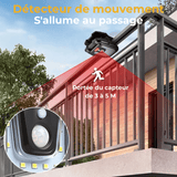 Lampe solaire à pince, Portable, étanche, avec capteur de mouvement