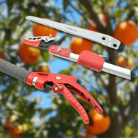 "Cueilleur de Fruits Télescopique 1M/2.2M avec Sécateur et Lame de Scie - MOM GARDEN"