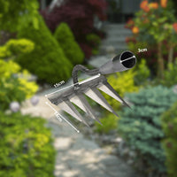 "Outil de Jardinage Polyvalent : Houe, Râteau de Désherbage et Herse en Acier - MOM GARDEN"