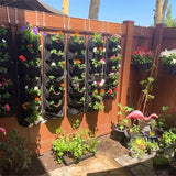 "Lot de 2 Sacs de culture à suspendre, sacs verticaux avec 7 poches - MOM GARDEN"