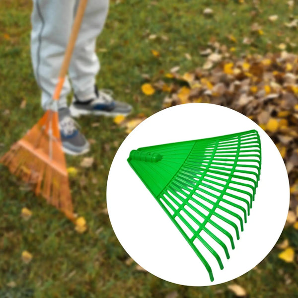 Râteau à Feuilles 22 Dents de Jardin – Outil Léger et Robuste sans Manche