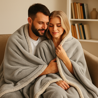 Couverture imperméable 100% , pour couple romantique, couverture en microcarence, hiver