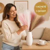 Pampas Artificielles 55 cm – Décoration Boho Chic Fluffy