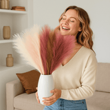 Pampas Artificielles 55 cm – Décoration Boho Chic Fluffy