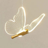 Lampe LED Suspendue en Forme de Papillon au Design Nordique