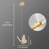 Lampe LED Suspendue en Forme de Papillon au Design Nordique