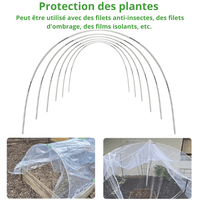 Ensemble de Cerceaux de Serre Pliants en Fibre - MOM GARDEN