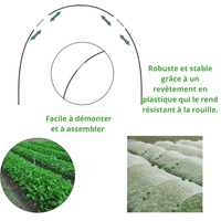 Ensemble de Cerceaux de Serre Pliants en Fibre - MOM GARDEN