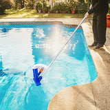 Aspirateur de Piscine Portable 40″ avec Brosse – Nettoyeur à Jet Sous-Marin