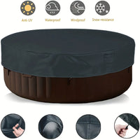 Couverture de piscine ronde 600D – Bâche solaire anti-UV et anti-déchirure