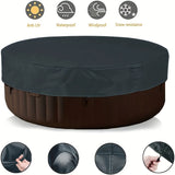 Couverture de piscine ronde 600D – Bâche solaire anti-UV et anti-déchirure