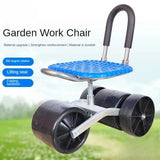 Chaise de travail de jardin, tabouret roulant pour terres agricoles, rotatif