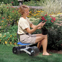 Chaise de travail de jardin, tabouret roulant pour terres agricoles, rotatif