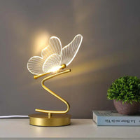 Lampe Papillon Nordique USB – Lampe de Table LED Décorative