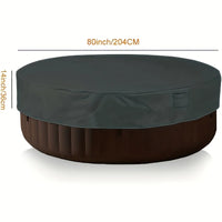 Couverture de piscine ronde 600D – Bâche solaire anti-UV et anti-déchirure