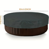 Couverture de piscine ronde 600D – Bâche solaire anti-UV et anti-déchirure