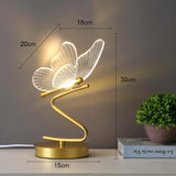 Lampe Papillon Nordique USB – Lampe de Table LED Décorative