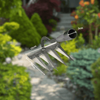 Outil de Jardinage Polyvalent : Houe, Râteau de Désherbage et Herse en Acier - MOM GARDEN